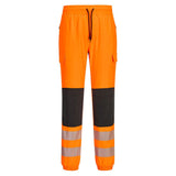 PW3 Hi-Vis Flexi Joggers - Orange/Black