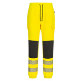 PW3 Hi-Vis Flexi Joggers - Yellow/Black