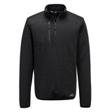 KX3 Textured 1/4 Zip Sweatshirt - Black