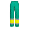 Hi-Vis Lightweight Contrast Class 1 Service Trousers - Yellow/Teal