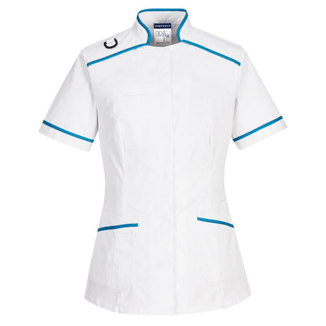 Medical Tunic - White/Aqua