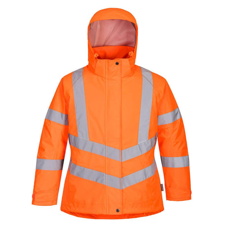 Hi-Vis Women's Winter Jacket - Orange