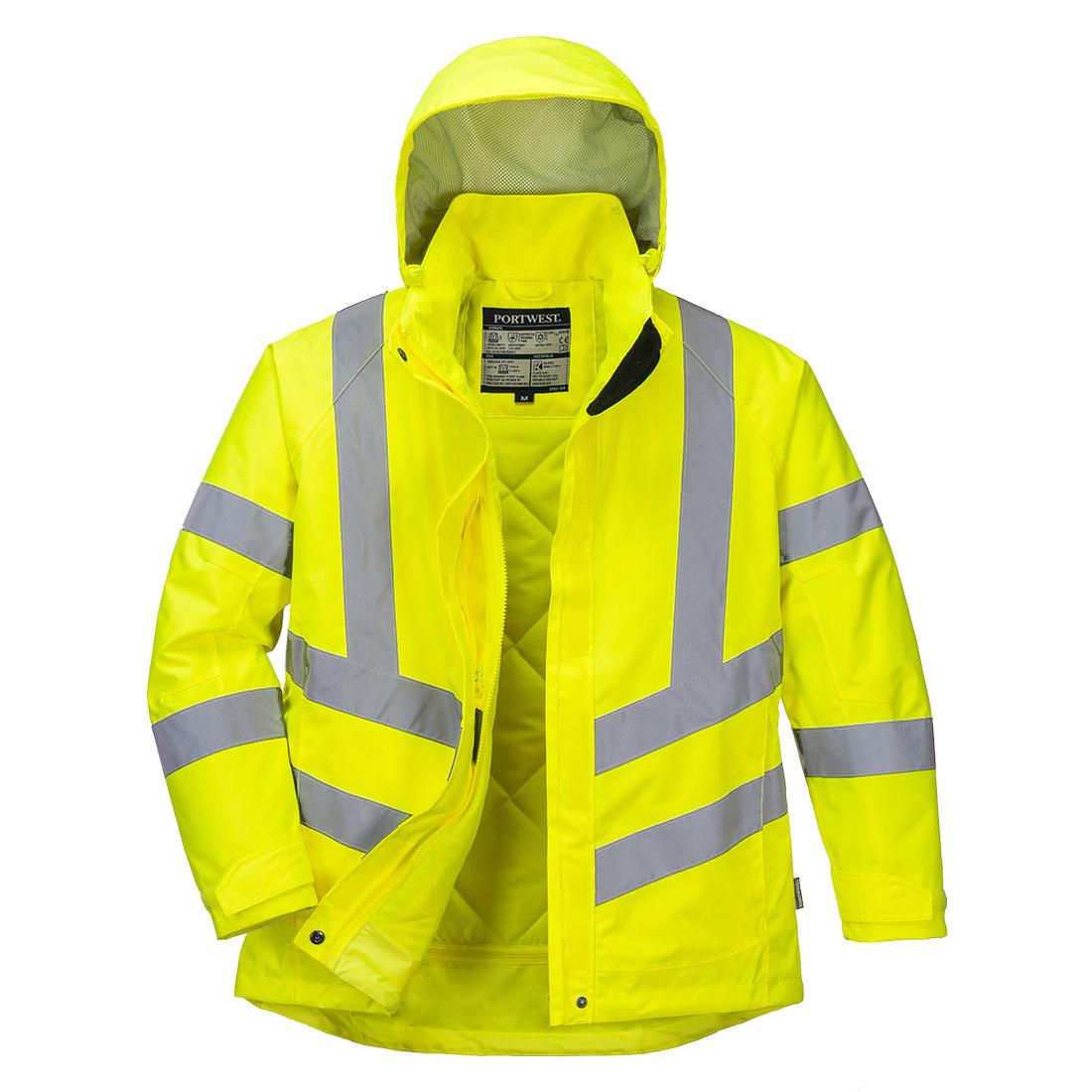 Hi-Vis Women's Winter Jacket - Yellow