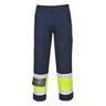 Modaflame Work Hi-Vis Class 1 Multi-Norm FR Trousers - Yellow/Navy