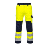 Modaflame Work Hi-Vis FR Trousers - Yellow/Navy
