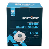 Moulded FFP2 Valved Respirator (Pk10) - White