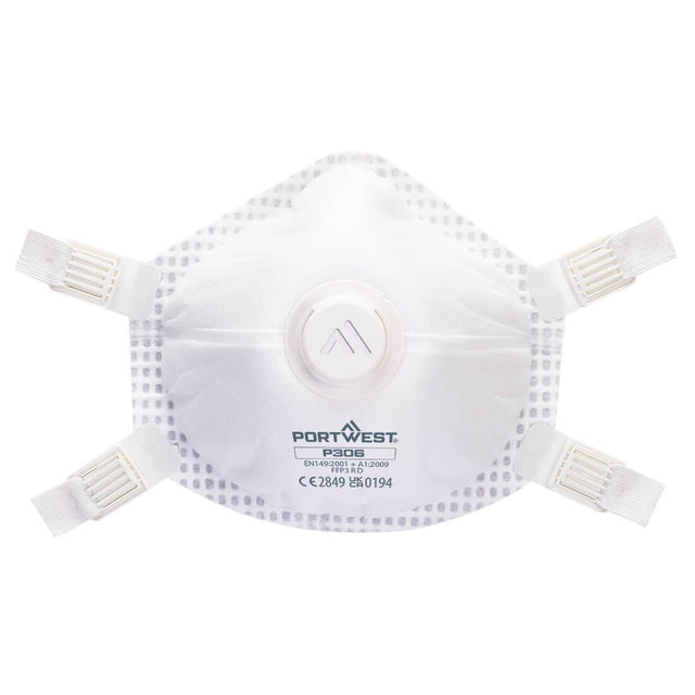 FFP3 Ultimate Valved Reusable Respirator (Pk5) - White
