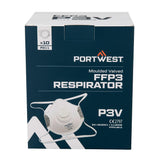 Moulded FFP3 Valved Respirator (Pk10) - White