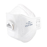 EAGLE FFP3 Valved Dolomite Fold Flat Respirator (Pk10) - White