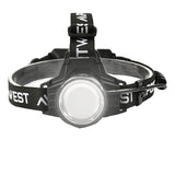 High Power Focusing Head Light - Black