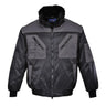 Two Tone Pilot Jacket - Black/Grey