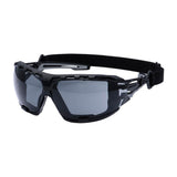 Anthracite Wraparound Plus Safety Glasses - Smoke