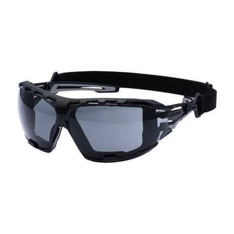 Anthracite Wraparound Plus Safety Glasses - Smoke