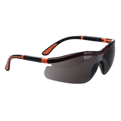 Neon Safety Safety Glasses - Smoke