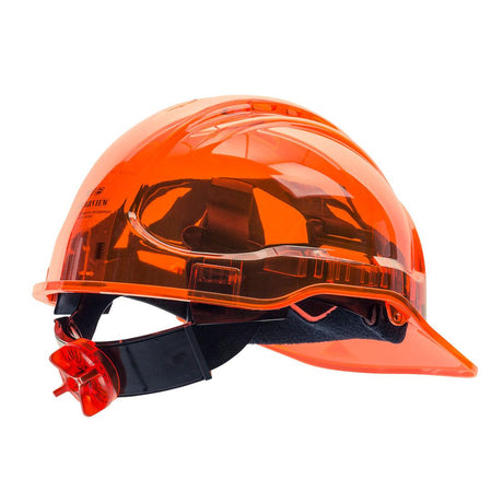 Peak View Ratchet Hard Hat Vented - Orange