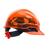 Peak View Ratchet Hard Hat Vented - Orange