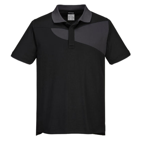 Two Tone Polo Shirt S/S - Black/Zoom Grey
