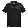Two Tone Polo Shirt S/S - Black/Zoom Grey