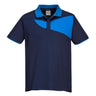 Two Tone Polo Shirt S/S - Navy/Royal