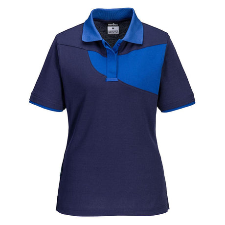 PW2 Women's Polo Shirt S/S - Navy/Royal