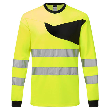 PW2 Hi-Vis T-Shirt L/S - Yellow/Black