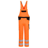 PW2 Hi-Vis Bib and Brace - Orange/Black