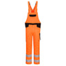 PW2 Hi-Vis Bib and Brace - Orange/Black
