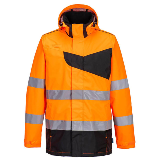 PW2 Hi-Vis Rain Jacket - Orange/Black