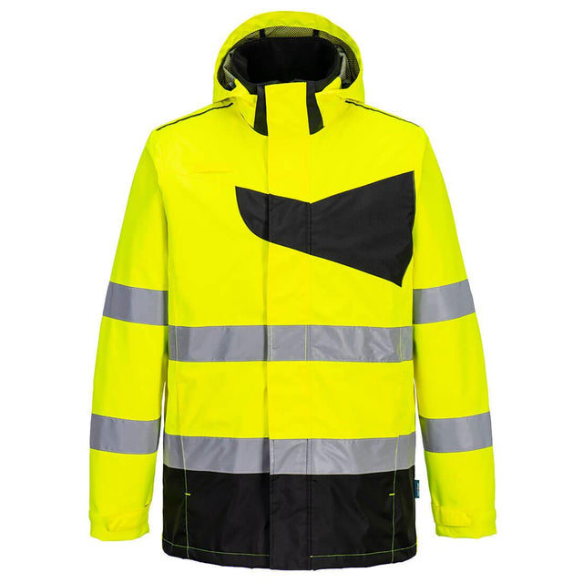PW2 Hi-Vis Rain Jacket - Yellow/Black