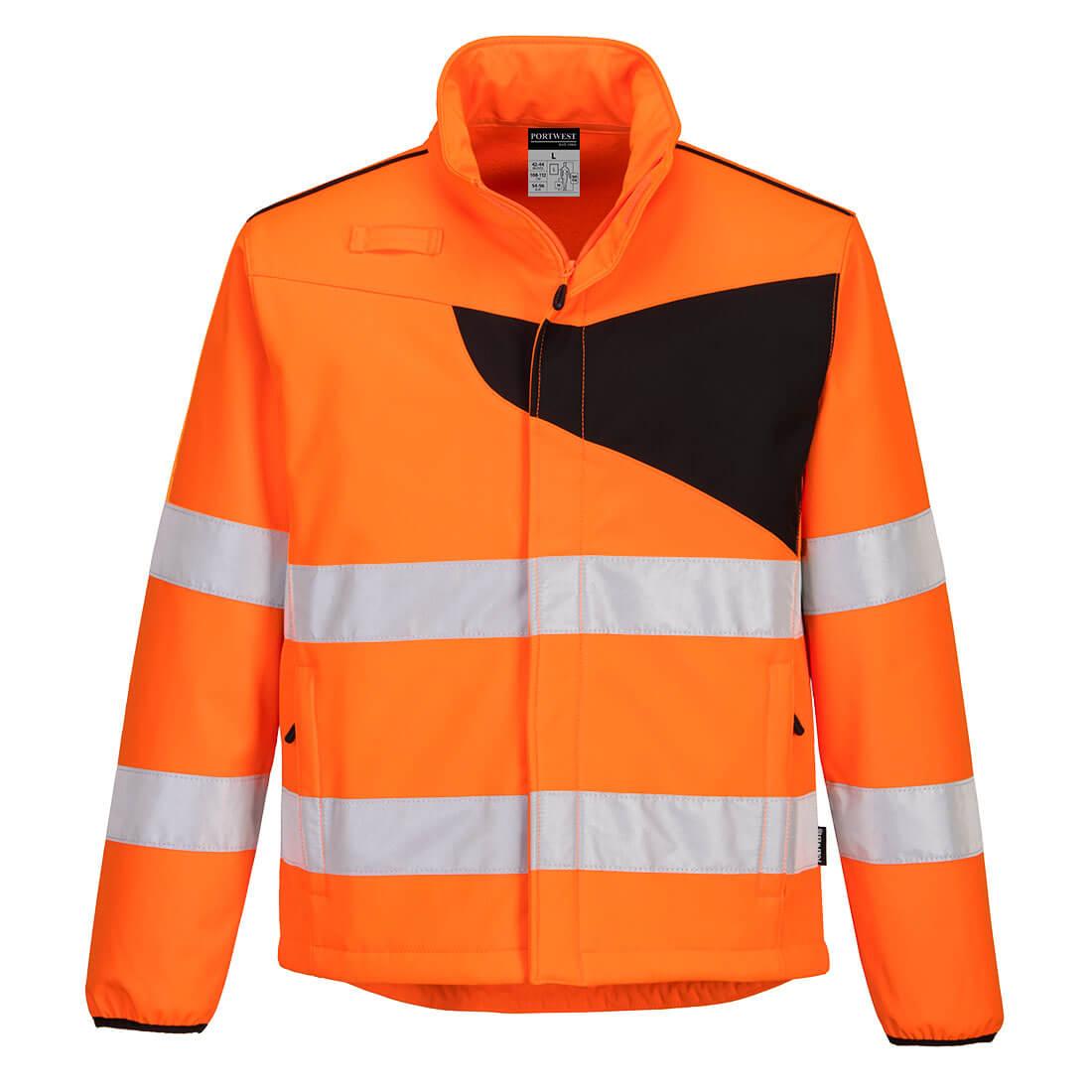 PW2 Hi-Vis Softshell (2L) - Orange/Black