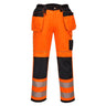 PW3 Hi-Vis Stretch Holster Pocket Trousers - Orange/Black