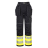 PW3 Hi-Vis Class 1 Holster Pocket Trousers - Yellow/Black