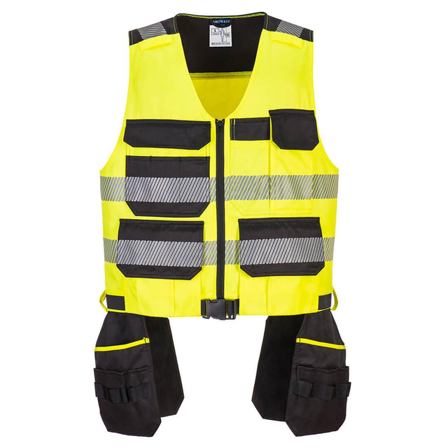 PW3 Hi-Vis Class 1 Tool Vest - Yellow/Black