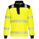 PW3 Hi-Vis 1/4 Zip Sweatshirt - Yellow/Black