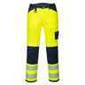 PW3 Hi-Vis Work Trousers - Yellow/Navy