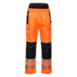 PW3 Hi-Vis Extreme Rain Trousers - Orange/Black