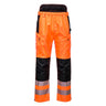 PW3 Hi-Vis Extreme Rain Trousers - Orange/Black