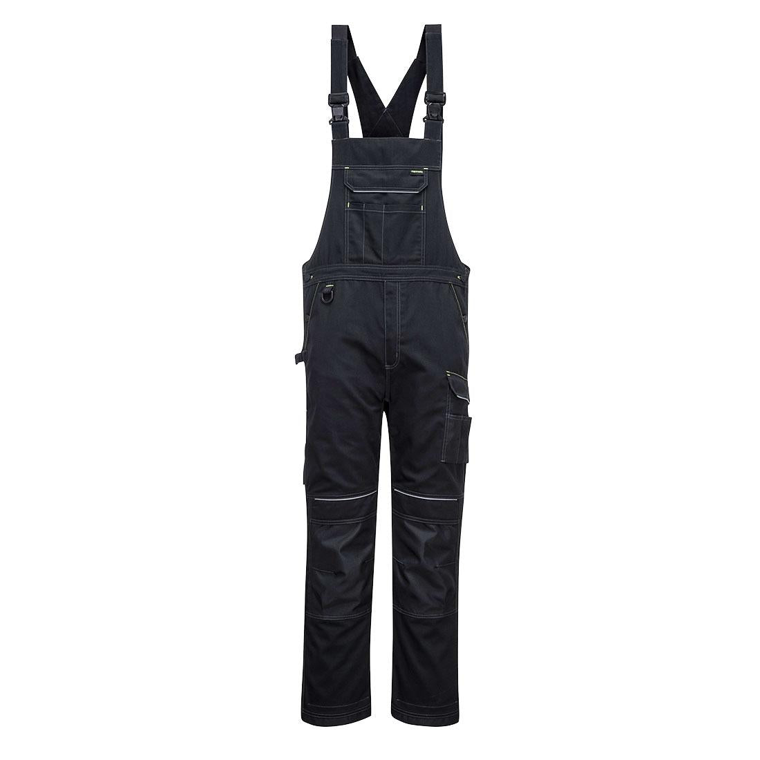 PW3 Work Bib and Brace - Black