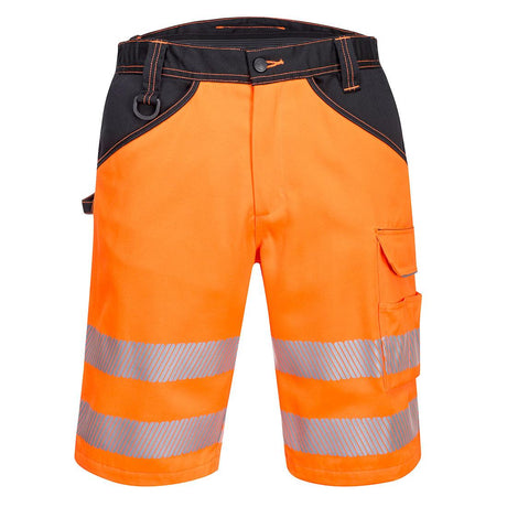 PW3 Hi-Vis Shorts - Orange/Black