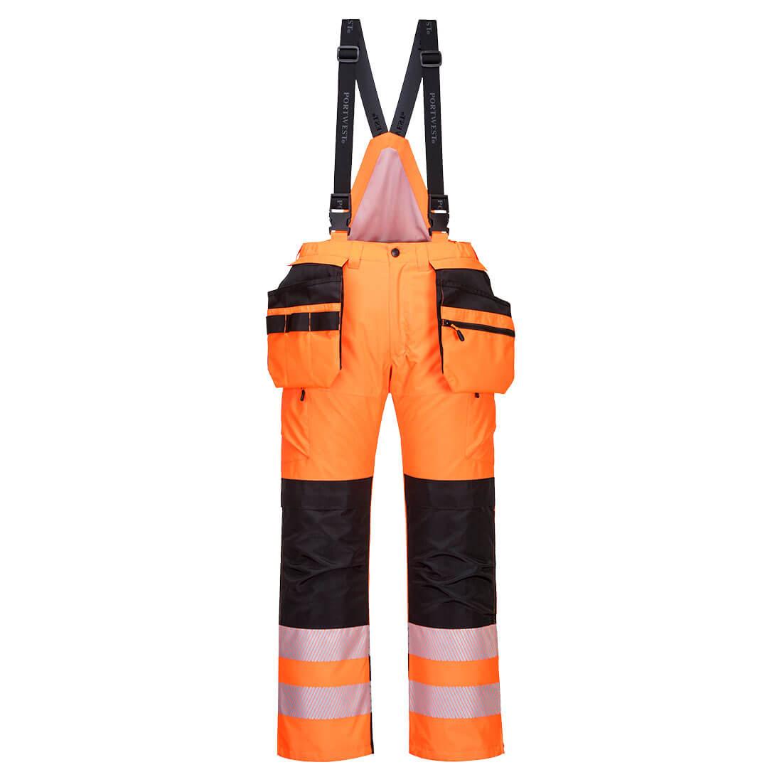 PW3 Hi-Vis Winter Trousers - Orange/Black