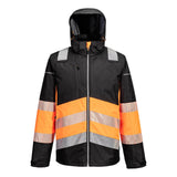 PW3 Hi-Vis Class 1 Winter Jacket - Orange/Black