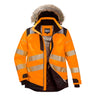 PW3 Hi-Vis Winter Parka Jacket - Orange/Black