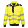 PW3 Hi-Vis Zip Sweatshirt - Yellow/Black
