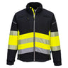 PW3 Hi-Vis Class 1 Softshell (3L) - Black/Yellow