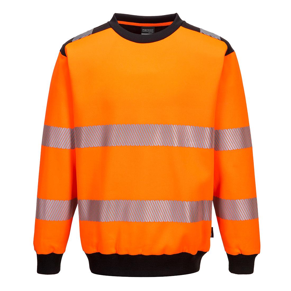 PW3 Hi-Vis Sweatshirt - Orange/Black