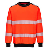 PW3 Hi-Vis Sweatshirt - Red/Black
