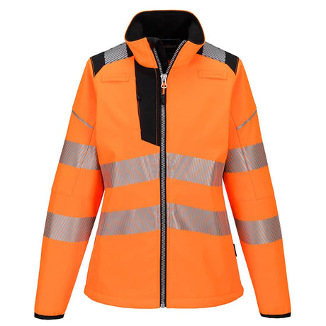 PW3 Hi-Vis Women's Softshell (3L) - Orange/Black
