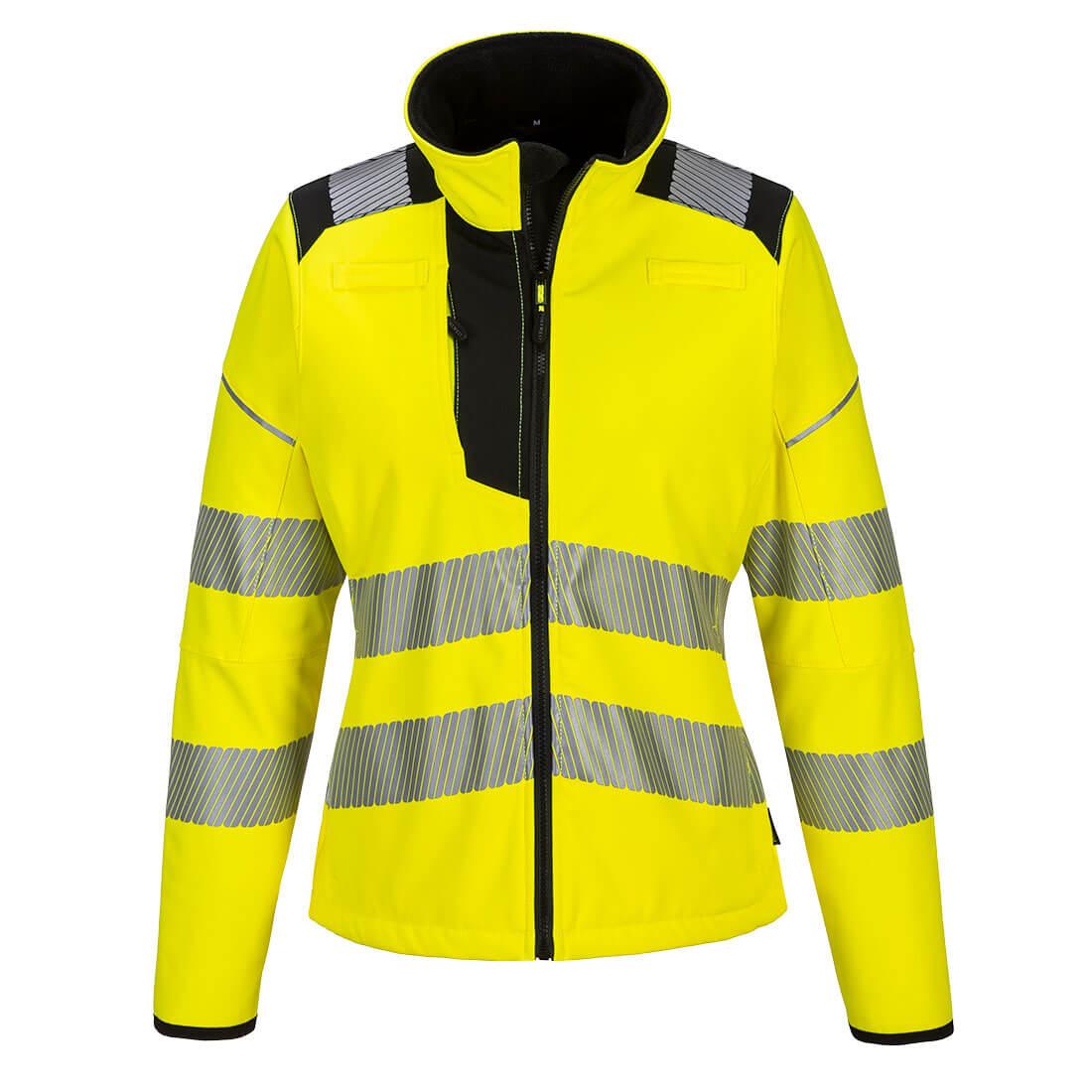 PW3 Hi-Vis Women's Softshell (3L) - Yellow/Black