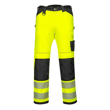 PW3 Hi-Vis Women's Stretch Work Trousers - Yellow/Black