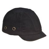 Short Peak Bump Cap - Black
